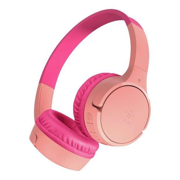 Buy Belkin SoundForm Mini Kids Wireless Headphones On-Ear – Pink | Kids headphones | Argos | argos.co.uk