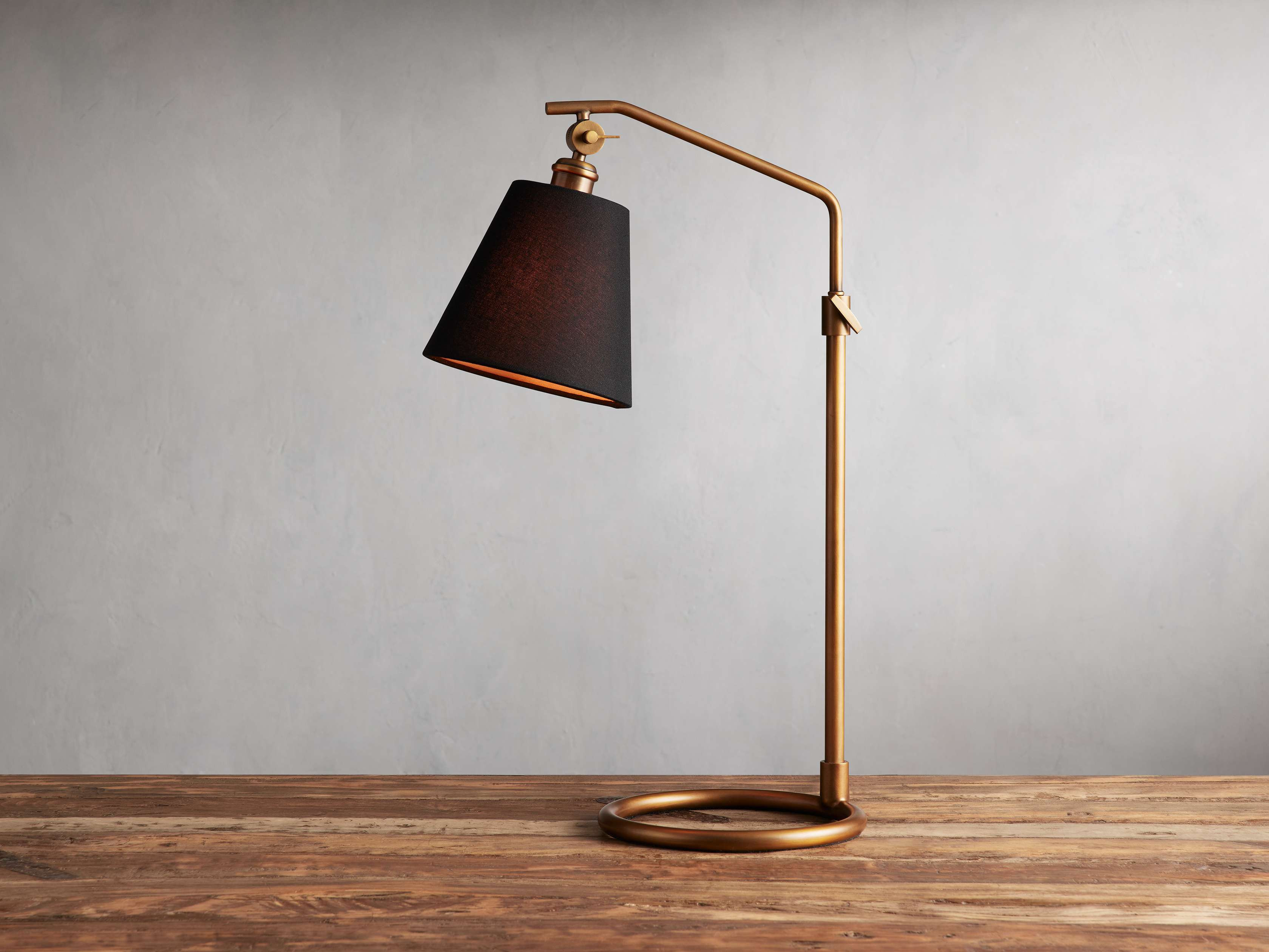 Kellen Antiqued Brass Table Lamp | Arhaus
