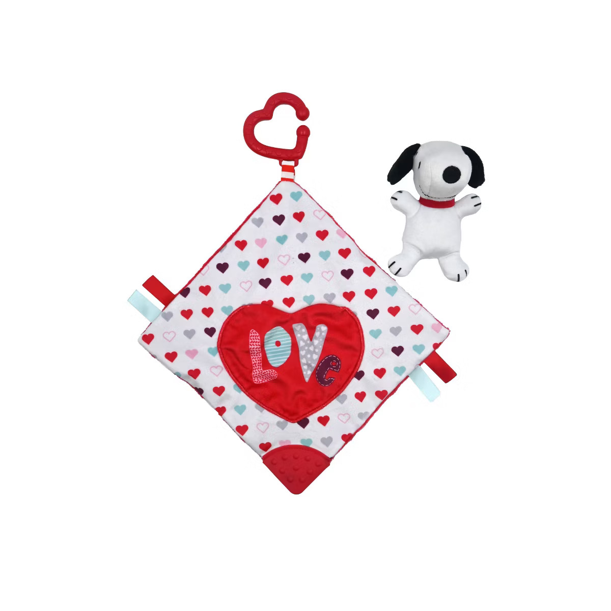 Peanuts Snoopy Valentine Hanging Crinkle Activity Square Baby Learning Toy | Target