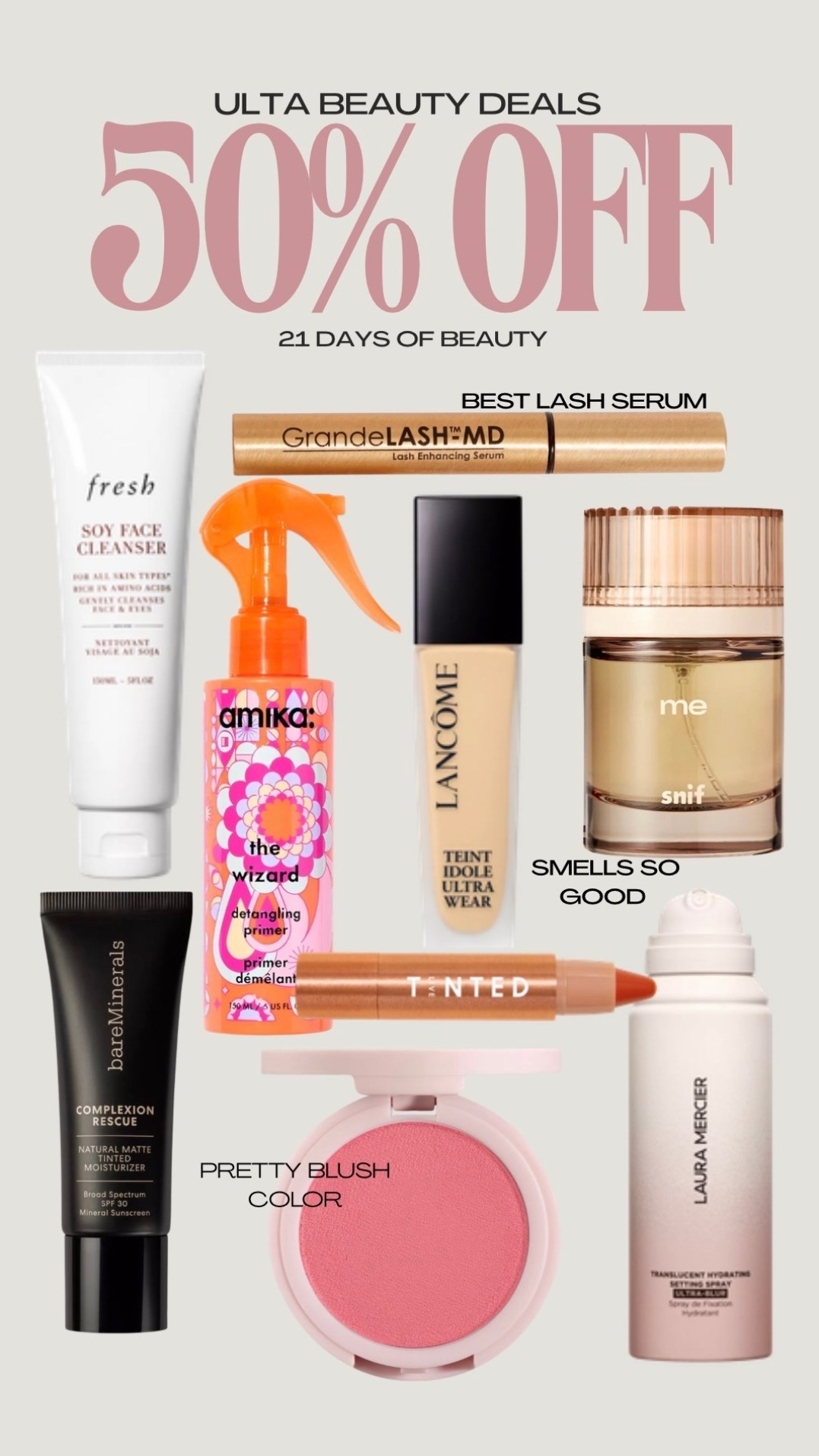 Ulta 50% off beauty deals

#LTKSeasonal #LTKSaleAlert #LTKBeauty