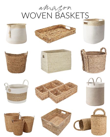 Lots of great woven baskets from Amazon.  I’m loving the selection of styles, shapes and materials including seagrass, water hyacinth, cotton rope and corn skin.  Most are under $40 and several come in sets of 2 or 3.  

look for less home, designer inspired, beach house look, amazon haul, amazon must haves, home decor, Amazon finds, Amazon home decor, simple decor, storage baskets, woven baskets, woven trays, laundry baskets, living room decor, neutral design, simple decor, coastal decorating, coastal design, coastal inspiration #ltkfamily 

#LTKSeasonal #LTKstyletip #LTKunder50 #LTKunder100 #LTKhome #LTKsalealert #LTKunder100 #LTKunder50 #LTKsalealert