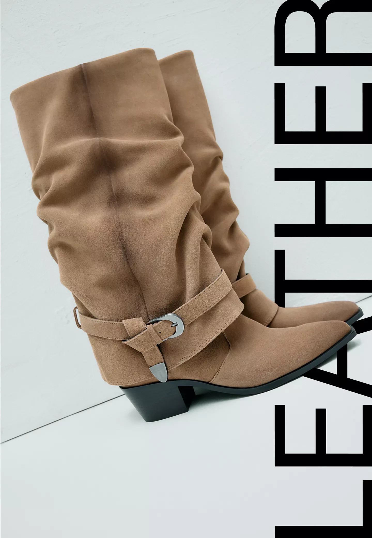 High-heel joots leather boots - Women's Leather | Stradivarius United Kingdom | Stradivarius (UK)