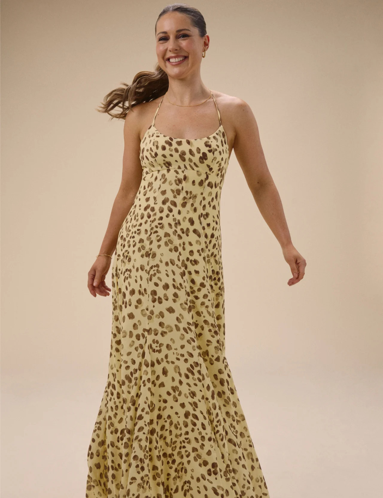 Butter Yellow Leopard Print Kiki Maxi Dress | Nobody's Child