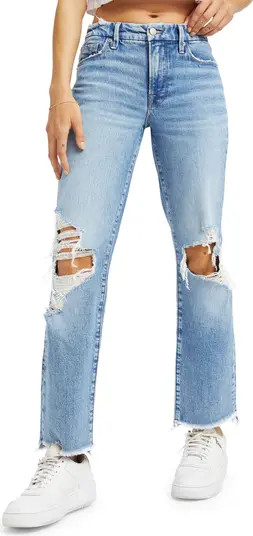 Good Icon High Waist Step Hem Bootcut Jeans | Nordstrom
