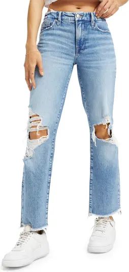 Good Icon High Waist Step Hem Bootcut Jeans | Nordstrom