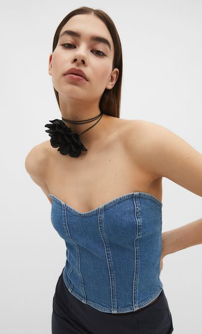 Multi-way floral choker - Women's fashion | Stradivarius United Kingdom | Stradivarius (UK)