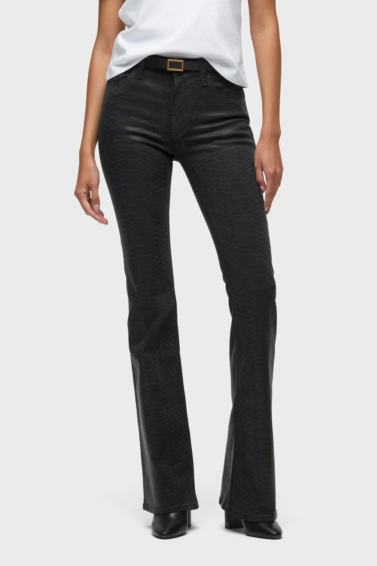 Barbara Snake Print High-Rise Bootcut | Hudson Jeans