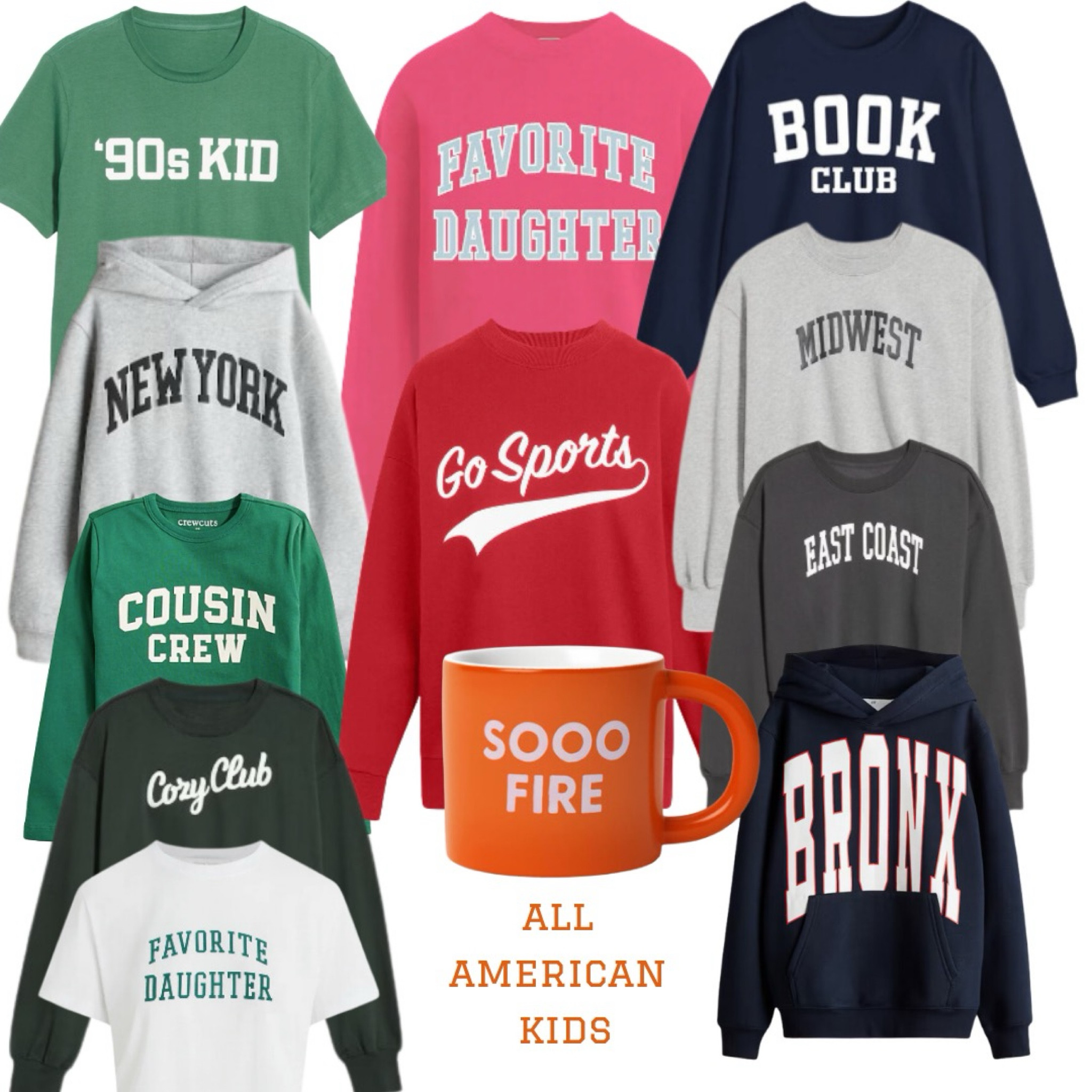 Typography merch is so popular and would make an awesome gift for just about everyone! Book lover, favorite daughter, 90s kid, sports mom, New York 

#LTKGiftGuide #LTKFindsUnder50 #LTKHoliday