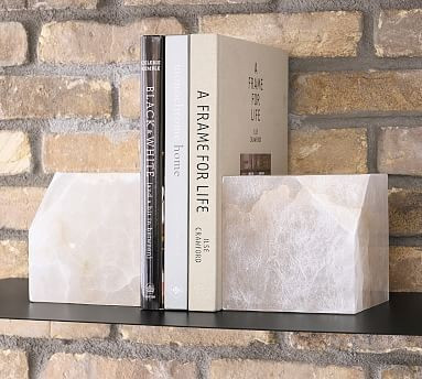Oversized Stone Cube Bookend | Pottery Barn (US)