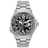 Citizen Eco-Drive Promaster Nighthawk Quartz Mens Watch, Stainless Steel, Pilot watch, Silver-Ton... | Amazon (US)