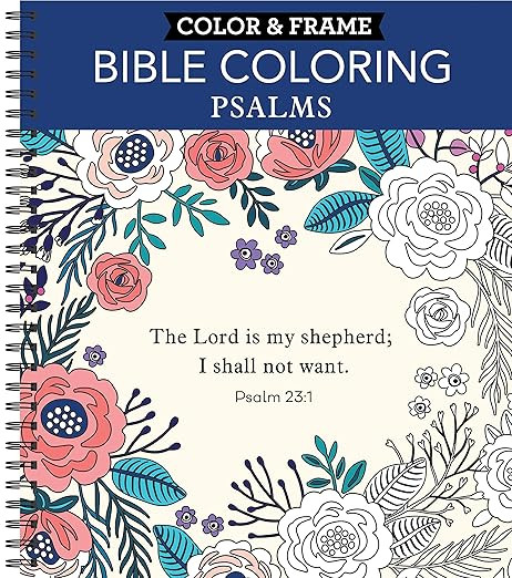 Color & Frame - Bible Coloring: Psalms: 63 Coloring Pages with Bible Verses | Christian Devotiona... | Amazon (US)