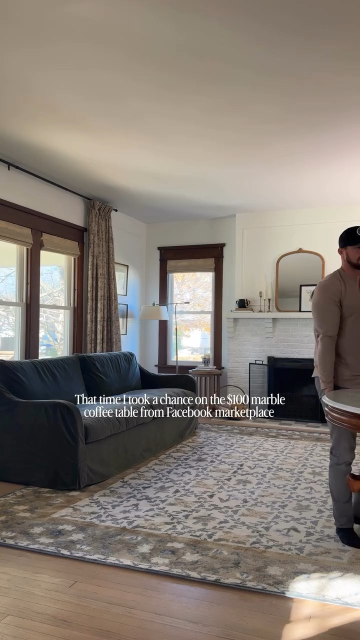 I was randomly scrolling through Facebook Marketplace a couple years ago when I stumbled upon this round marble coffee table for $100… and I didn’t even hesitate.

It wasn’t perfect… a little worn, a little heavy, definitely not something you just “toss in the cart”… but it had that feeling. Like it belonged somewhere with a story.

And honestly, those are the pieces that end up meaning the most.

Not the brand new, perfectly styled, straight-out-of-the-box finds… but the ones you almost pass by. The ones that require a second look. The ones that make you rearrange an entire room just to make them fit.

Now it’s one of those pieces I can’t imagine our home without… layered in with everything else we’ve slowly collected over time.

If you’ve been on the hunt for something similar, comment SHOP and I’ll send a few options straight to your DMs 🤍

-

#collectedhome #vintagefinds #coffeetabledecor #homedecorinspo #marketplacefinds