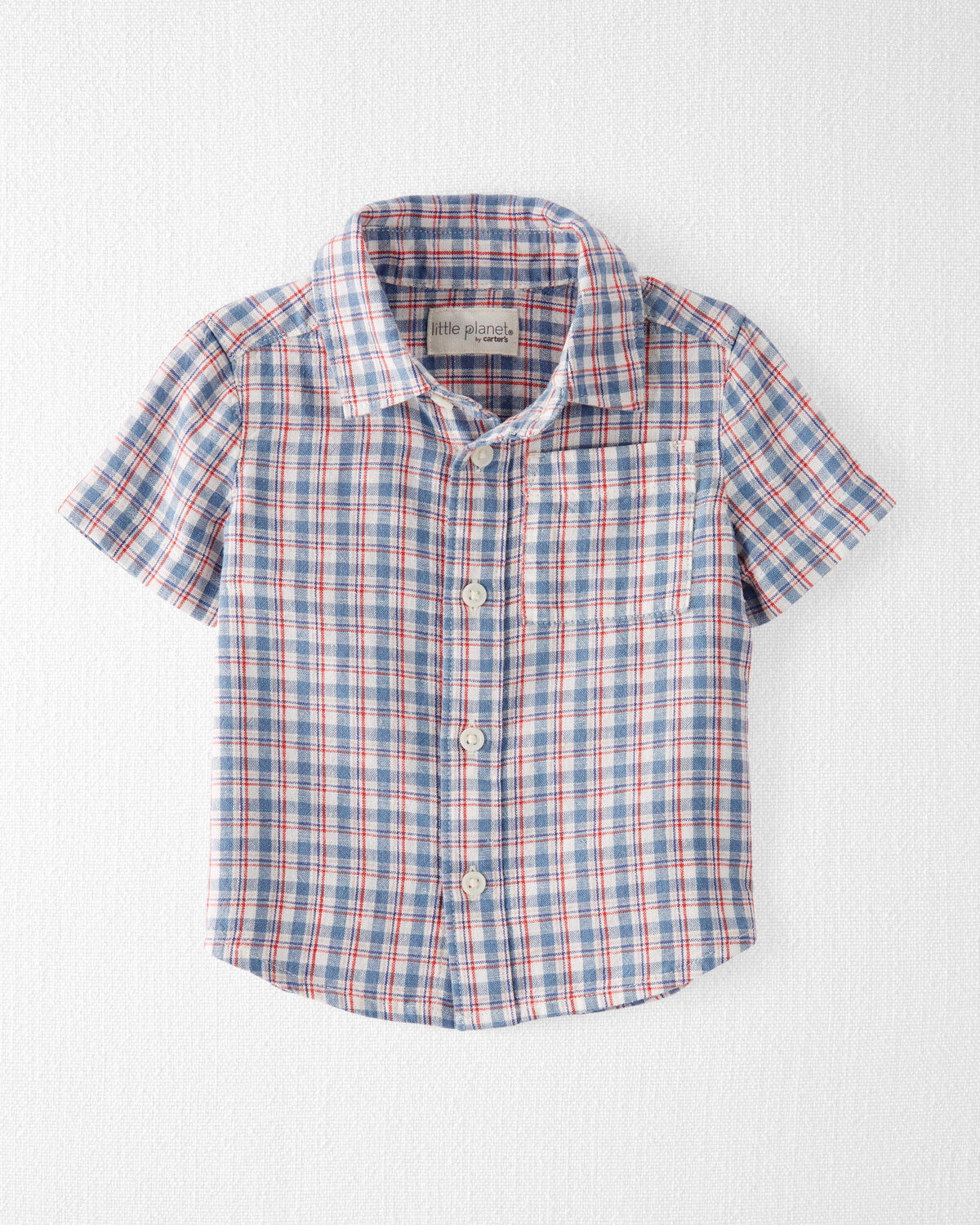 Baby LENZING™ ECOVERO™ Plaid Button-Front Shirt | Carter's