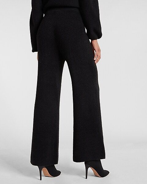 Super High Waisted Sweater Wide Leg Pants | Express