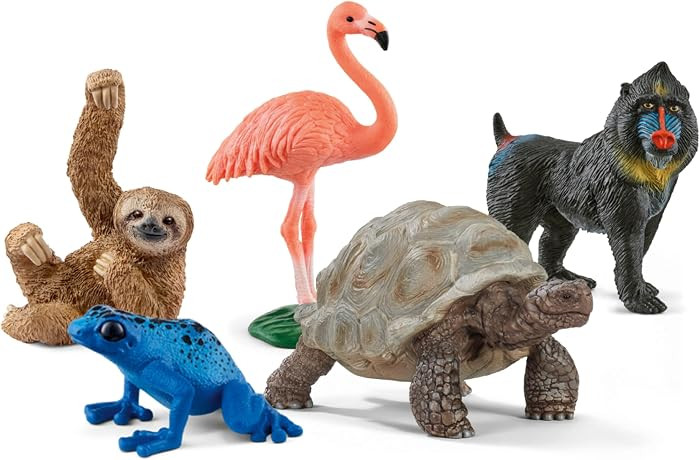 Schleich Wild Life - 5Pc Exotic Animal Starter Set - Kids Ages 3+ | 77590 | Amazon (US)