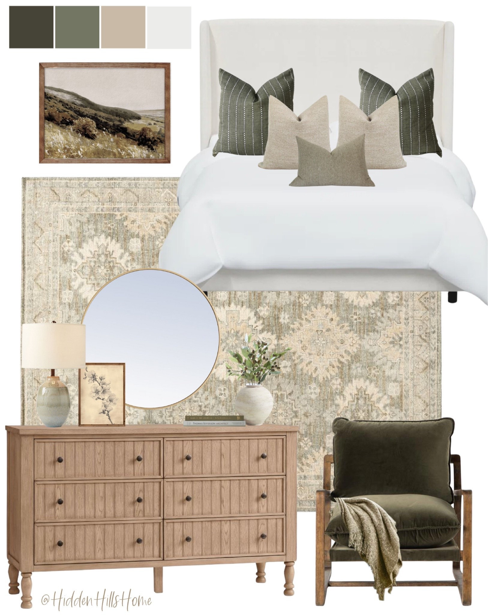 Olive green bedroom, earthy toned bedroom #green #bedroom

#LTKHome #LTKSaleAlert #LTKSeasonal