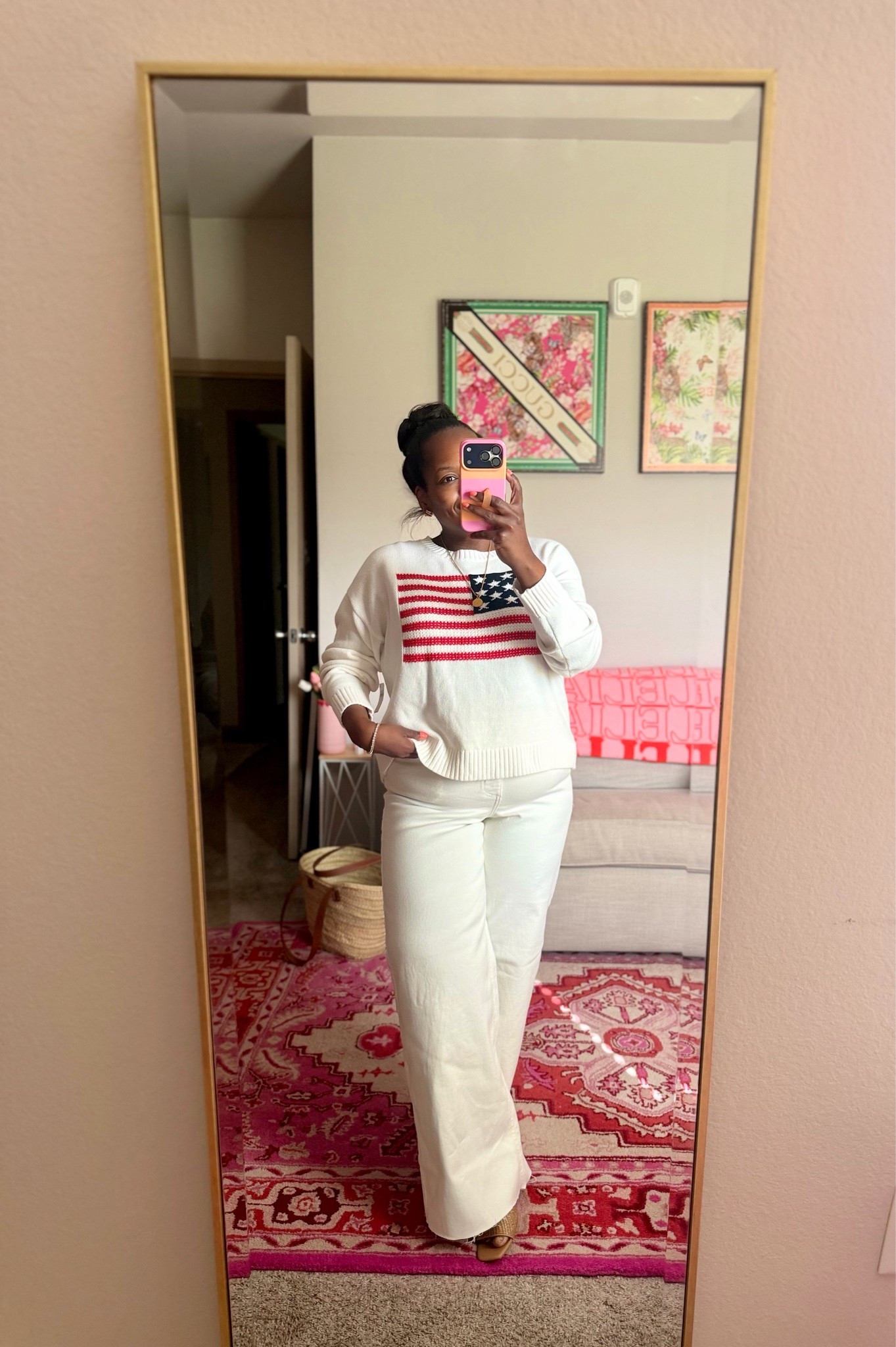 Americana style / womens flag sweater / 4th of July / Ralph lauren inspired / summer outfit

#LTKootd #LTKSaleAlert #LTKSeasonal