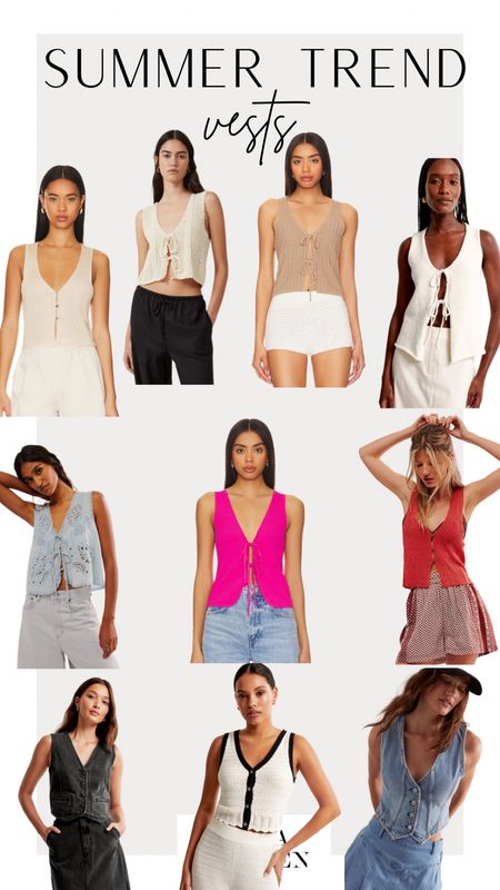 I’ve been so into cute vests for summer so I had to share some of my favs! 

#LTKSeasonal #LTKStyleTip