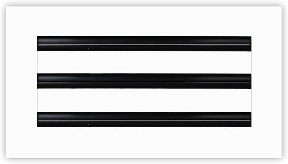 BUILDMART - 12x6 Modern AC Vent Cover - Decorative White Air Vent - Standard Linear Slot Diffuser... | Amazon (US)