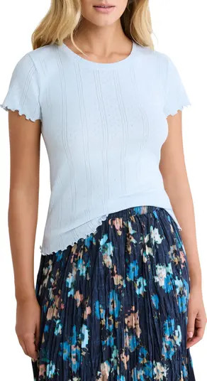 Georgia Pointelle Rib T-Shirt | Nordstrom