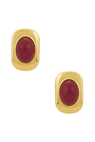 petit moments x REVOLVE Ashley Earrings in Burgundy from Revolve.com | Revolve Clothing (Global)