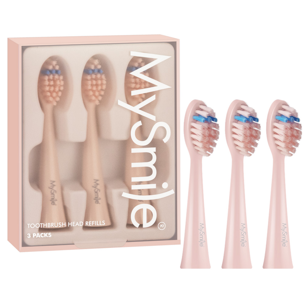 MySmile DY156 Electric Toothbrush Replacement Heads (3 Pack) - Pink | Ulta