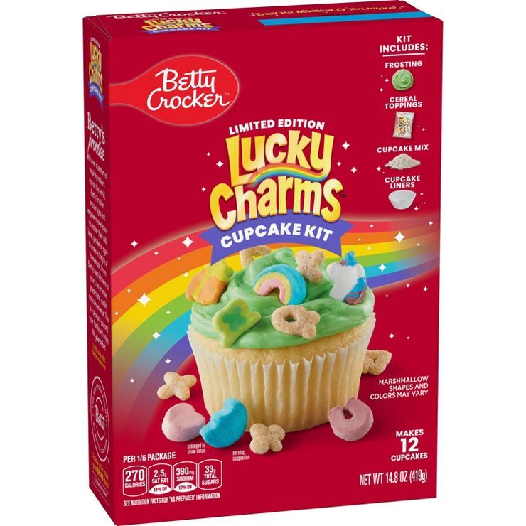 Betty Crocker Lucky Charm Cupcake Kit - 14.8oz | Target