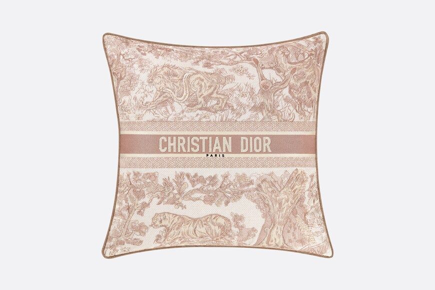 Square Pillow Rose Des Vents Cruise 2022 Toile de Jouy | DIOR | Dior Beauty (US)