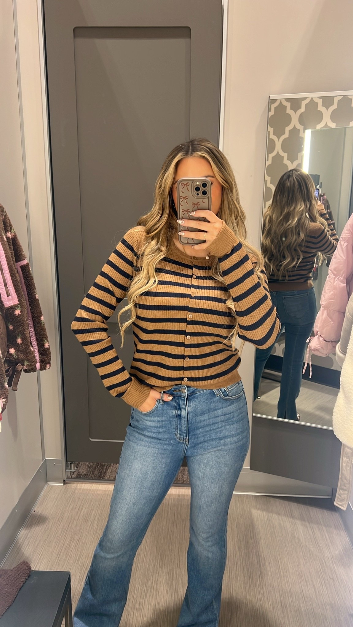 Very soft striped cardigan, also perfect for the holidays  or work 

#LTKHoliday #LTKCyberWeek #LTKFindsUnder50