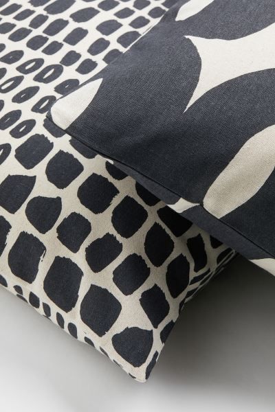 New ArrivalCushion covers in patterned cotton canvas with a zip along one side.Pieces/Pairs2Compo... | H&M (US + CA)