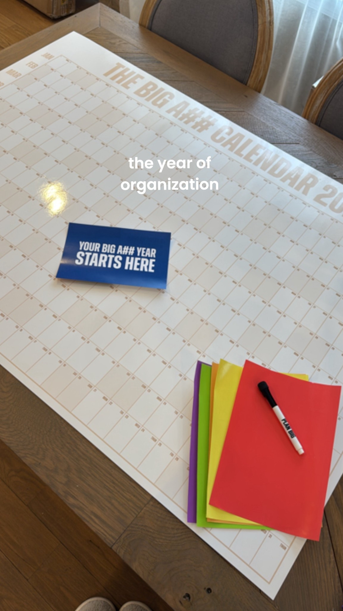 This dry erase BIG calendar is going to be a game changer! I love that you can see everything from the entire year and color code is! Comes with the colored stickers and the dry erase marker 🙌🏽

#LTKmorningroutine #LTKselfcare