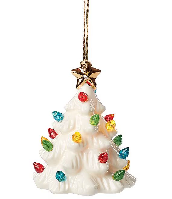 Treasured Traditions Lit Tree Porcelain Ornament | Dillard's