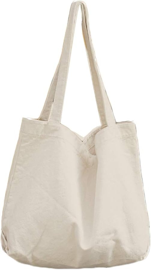 Women Shoulder Bags Canvas Tote Bag Handbag Work Bags | Amazon (US)