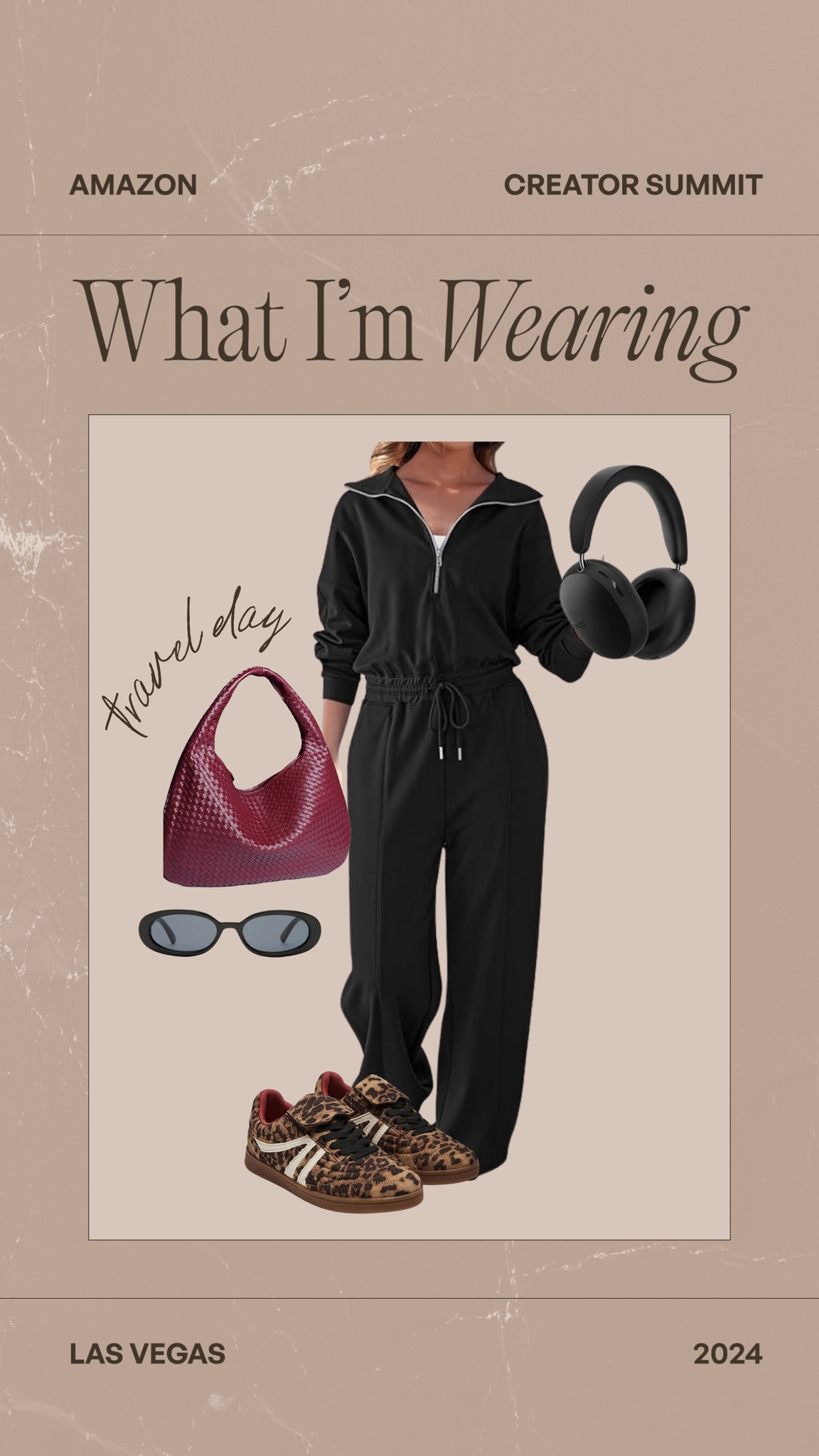 Amazon travel outfit🤍  🎧 I am in a large #amazon #travel #ootd 

#LTKMidsize #LTKFallSale #LTKSaleAlert