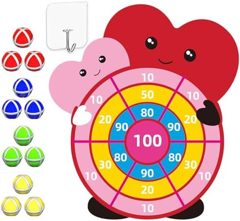 Valentines Day Gifts for Kids,30" Large-Dartboard Game,Valentine Gift Toys Exchange for Boys Girl... | Amazon (US)