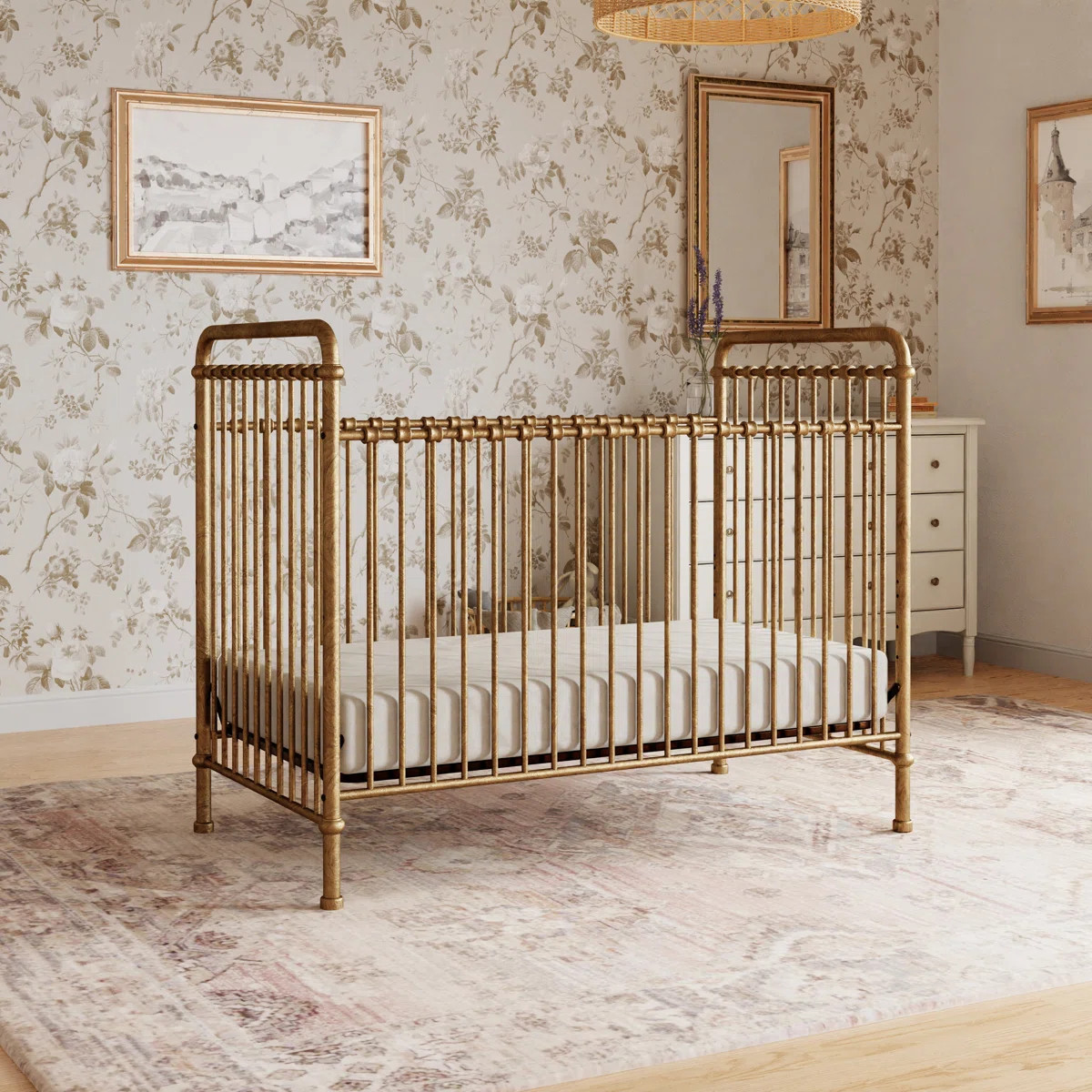 Abigail Greenguard Gold Certified Adjustable Height Convertible Crib | Wayfair North America