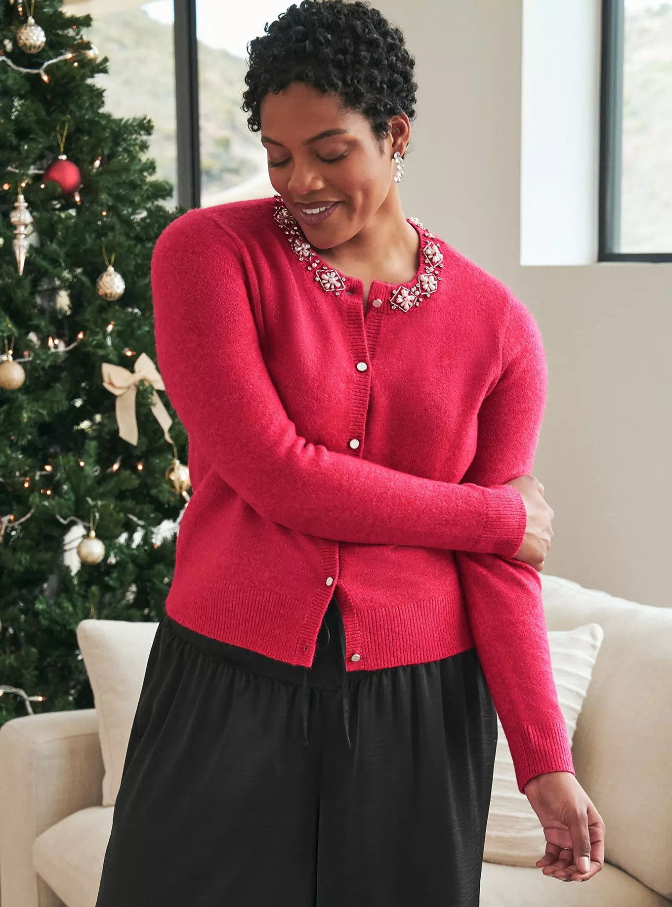 Belle Isle Jewel Neck Cardigan | Torrid (US & Canada)