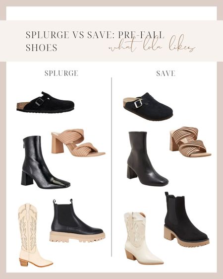 Splurge vs Save pre-fall shoe edition! I can’t get over how much the saves look like the splurges!

#LTKshoecrush #LTKstyletip #LTKFind
