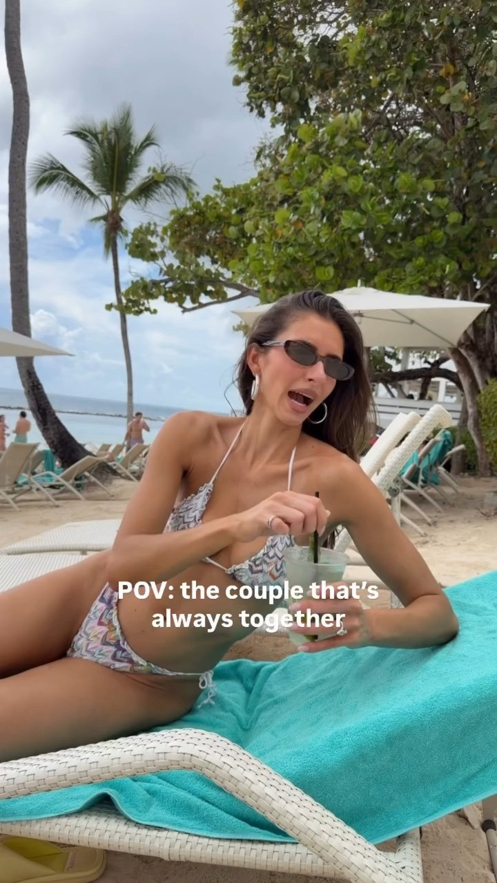 Idk how anyone has a problem with us 🤣 Linked similar Missoni bikinis! 

 #LTKSwim