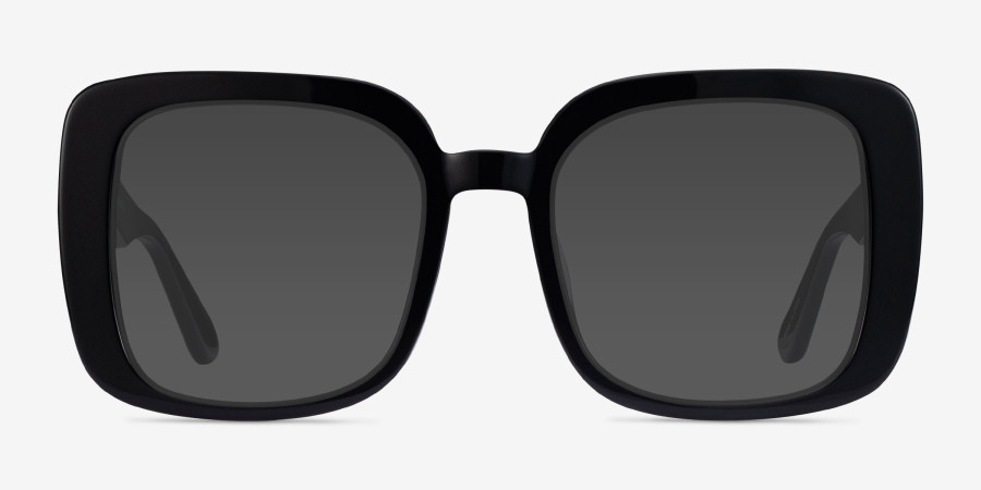 Heather Square Black Glasses for Women | Eyebuydirect | EyeBuyDirect.com