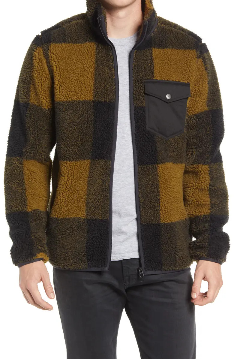L.L.Bean x Todd Snyder Buffalo Check High Pile Fleece Jacket | Nordstrom | Nordstrom