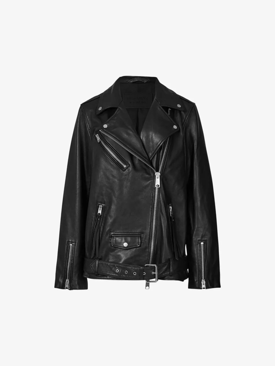 Billie oversized leather jacket | Selfridges