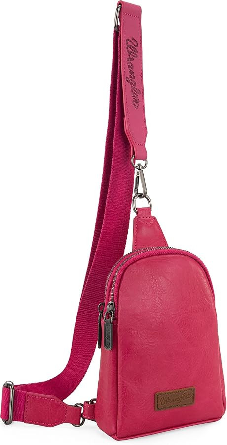 Wrangler Crossbody Sling Bags for Women Cross Body Purse with Detachable Strap | Amazon (US)