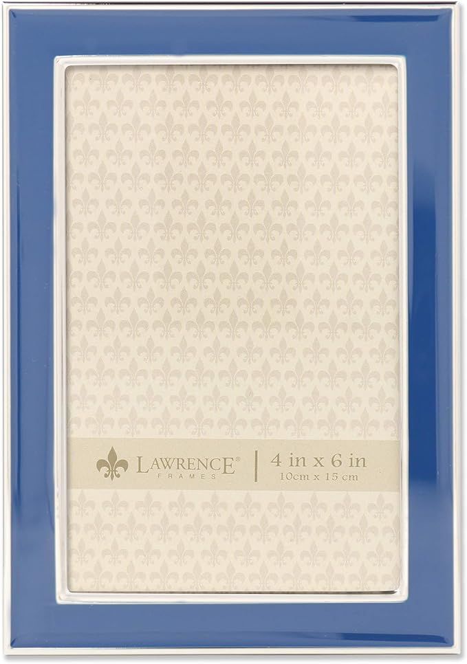 Lawrence Frames 4x6 Navy Enamel Picture Frame, Blue | Amazon (US)