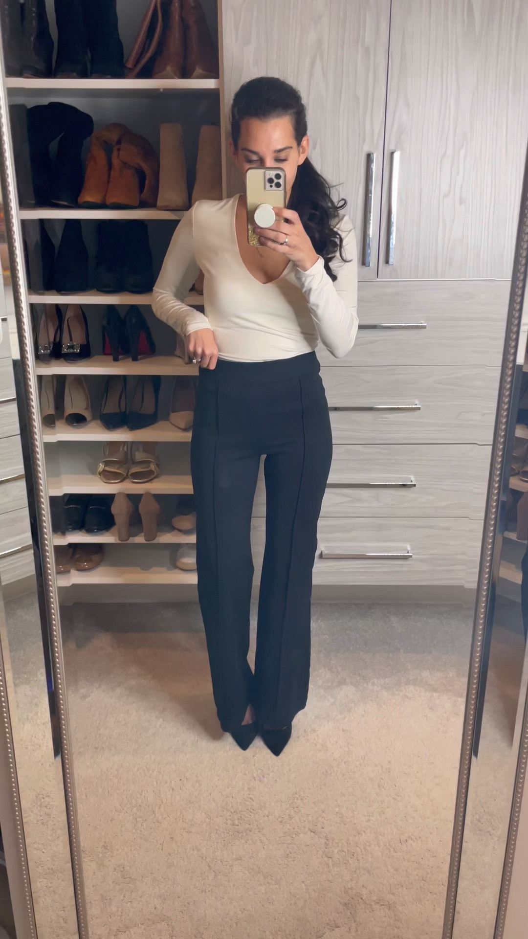 The Perfect Pant, Hi-Rise Flare curated on LTK  Business casual outfits  for work, Dressy casual outfits, Work outfits women