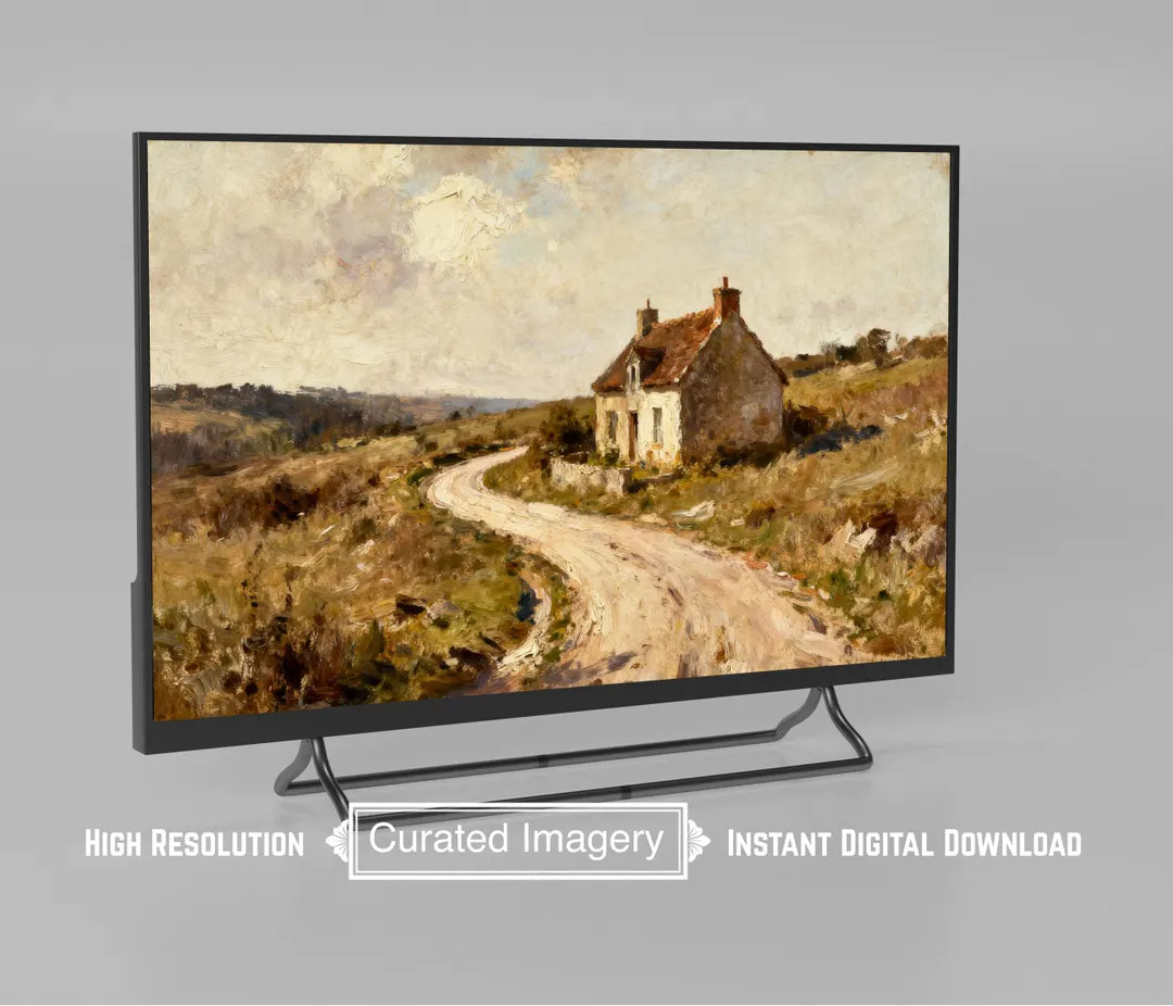 Rustic Countryside Samsung Frame TV Art | Impressionist Landscape Digital Download | Farmhouse Ro... | Etsy (Global)
