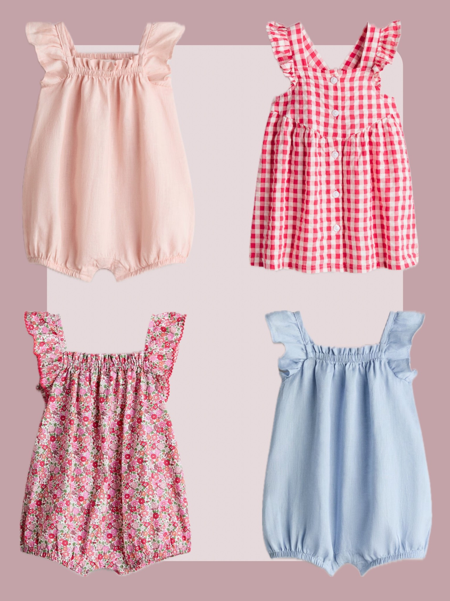 | baby and toddler spring and summer rompers | baby spring dresses | toddler Easter outfits | gingham dress |

#LTKBaby #LTKKids #LTKmomlife