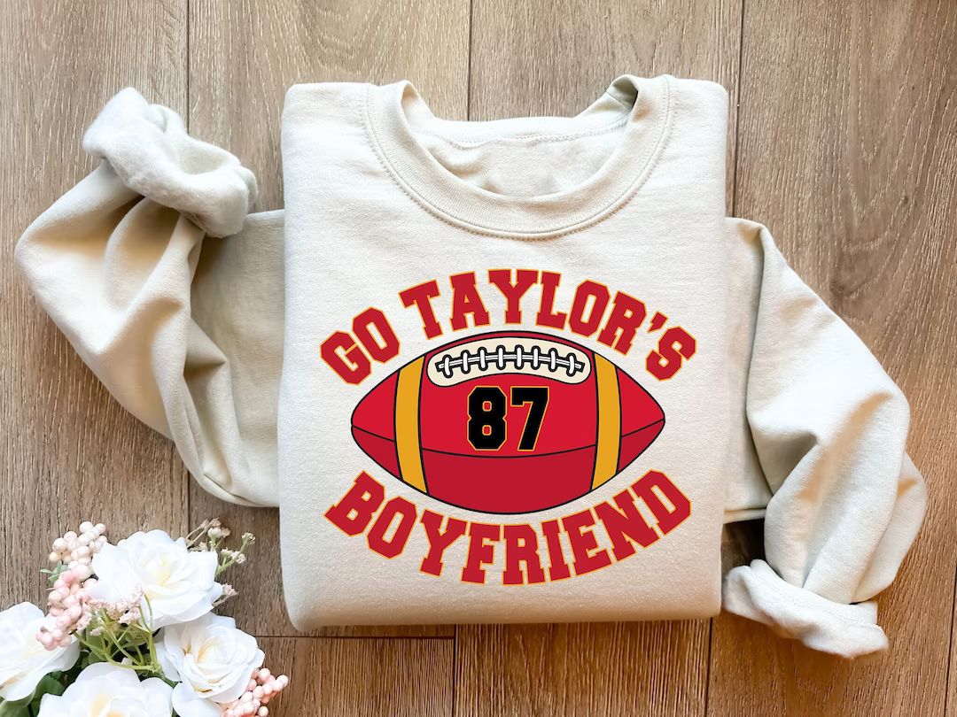 Go Taylor's Boyfriend Sweatshirt Travis Kelce Sweatshirt - Etsy | Etsy (US)