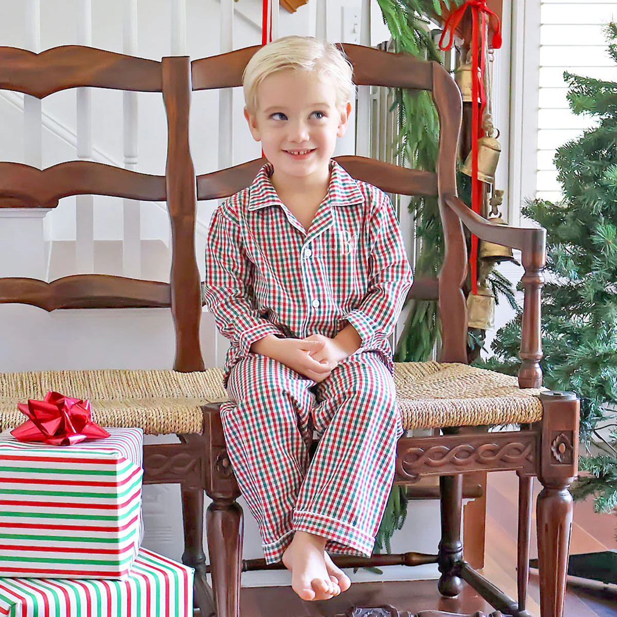 Green & Red Gingham Classic Pajamas | Classic Whimsy