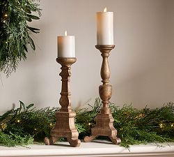Wooden Candle Holder | Pottery Barn (US)